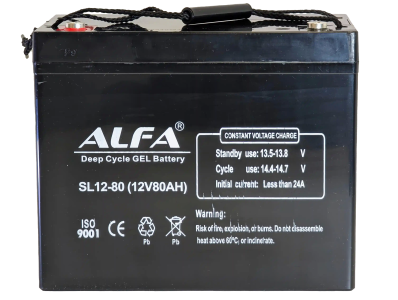 Аккумулятор ALFA 12V-80Ah(C20) L+