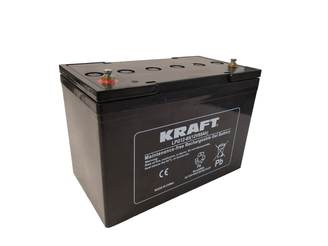 Аккумулятор KRAFT 85Ah(C20) R+