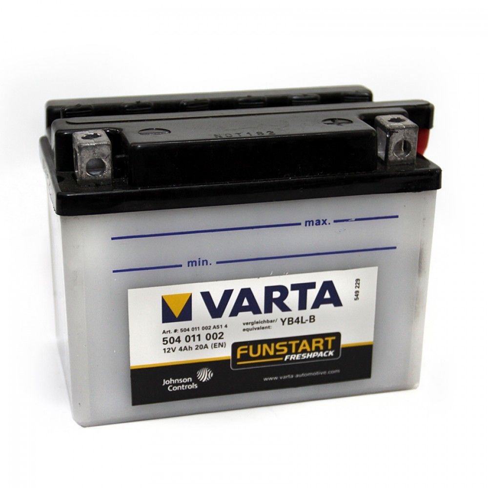 Аккумулятор VARTA POWERSPORTS FRESHPACK 504 011 002 (4 A/H) 50 A R+