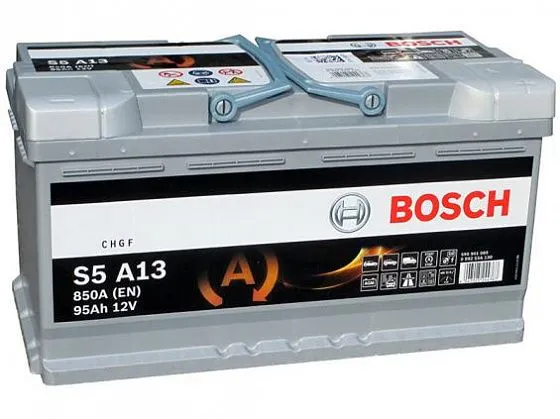 Аккумулятор BOSCH S5 AGM 95 Ач, 850 А, 12 v, Обратная R+ (0), DIN L5, B13