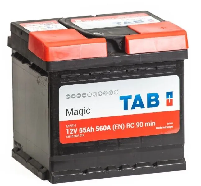 Аккумулятор TAB Magic 55 Ач, 560 А, 12 v, Обратная R+ (0), DIN L1, B13