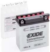 Аккумулятор EXIDE EB5L-B 5 Ач, 65 А, 12 v, Обратная R+ (0)