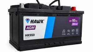 Аккумулятор HAWK AGM 95 Ач, 850 А, 12 v, Обратная R+ (0), DIN L5, B13