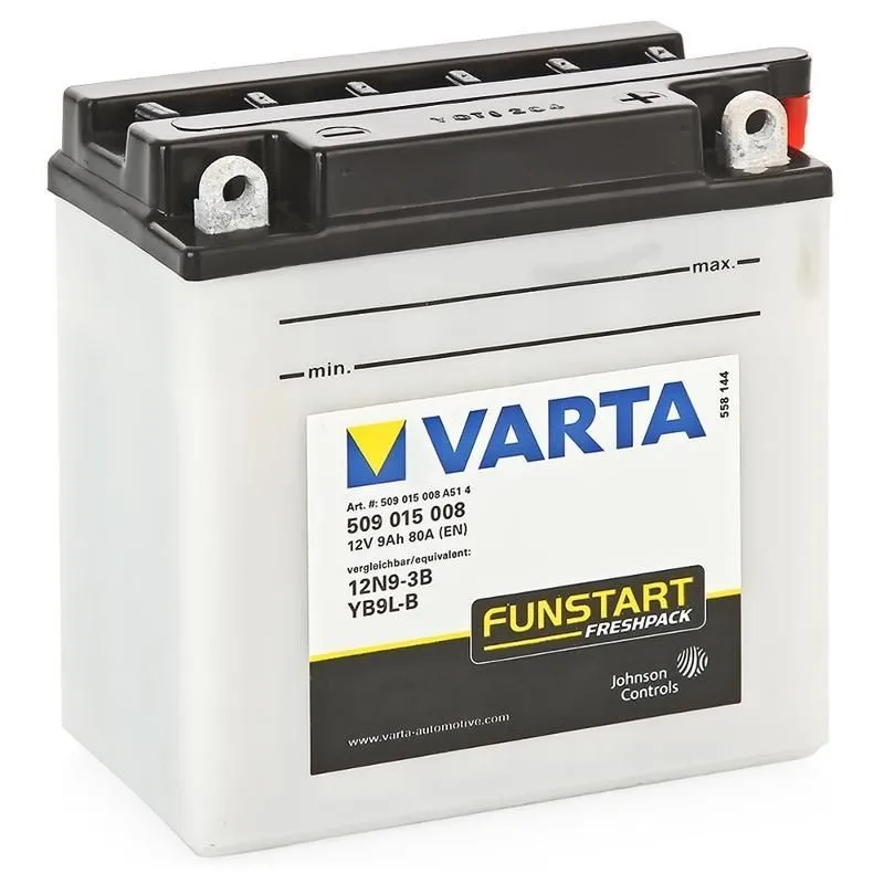 Аккумулятор VARTA YB9L-B 9 Ач, 85 А, 12 v, Обратная R+ (0)