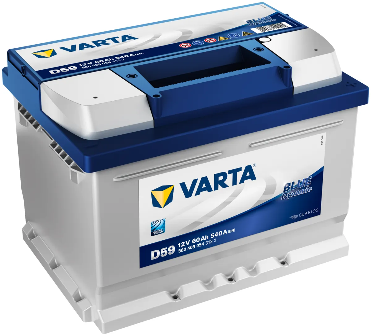 Аккумулятор VARTA Blue Dynamic 60 Ач, 540 А, 12 v, Обратная R+ (0), DIN LB2, B13