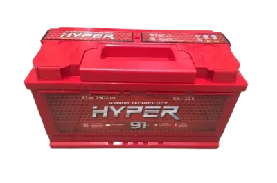 Аккумулятор HYPER 91 Ач, 790 А, 12 v, Обратная R+ (0), DIN L5, B13