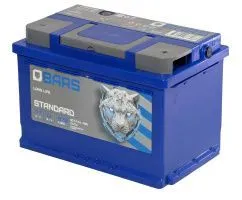 Аккумулятор BARS 77 Ач, 670 А, 12 v, Обратная R+ (0), DIN L3, B13