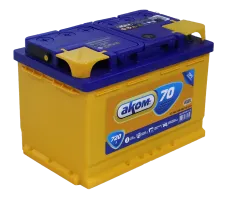 Аккумулятор AKOM 70 Ач, 720 А, 12 v, Обратная R+ (0), DIN L3, B13