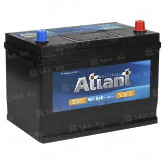Аккумулятор ATLANT Blue 90 Ач, 700 А, 12 v, Обратная R+ (0), JIS D31, B13