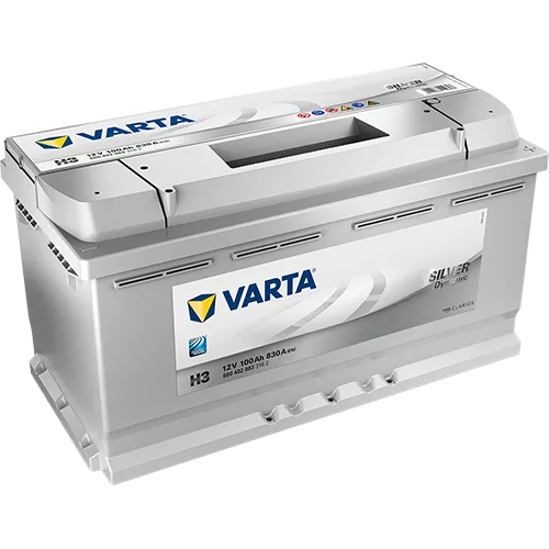 Аккумулятор VARTA Silver Dynamic 100 Ач, 830 А, 12 v, Обратная R+ (0), DIN L5, B13