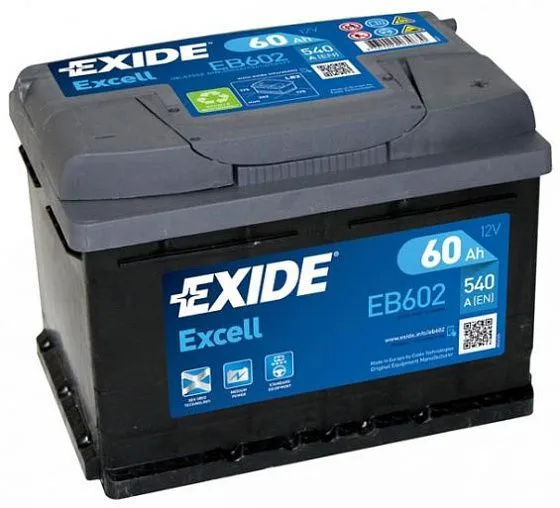 Аккумулятор EXIDE EXCELL EB602 60 R+