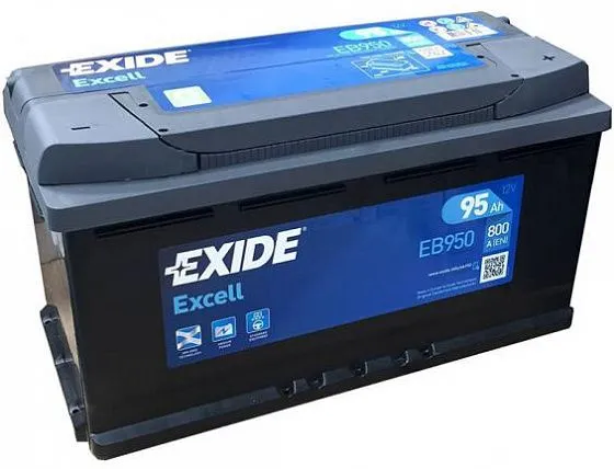 Аккумулятор EXIDE Excell 95 Ач, 800 А, 12 v, Обратная R+ (0), DIN L5, B13