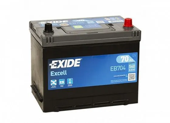 Аккумулятор EXIDE EXCELL EB704 70 R+