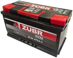 Аккумулятор ZUBR Ultra 90 Ач, 870 А, 12 v, Обратная R+ (0), DIN L5, B13