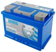 Аккумулятор BARS 77 Ач, 670 А, 12 v, Обратная R+ (0), DIN L3, B13