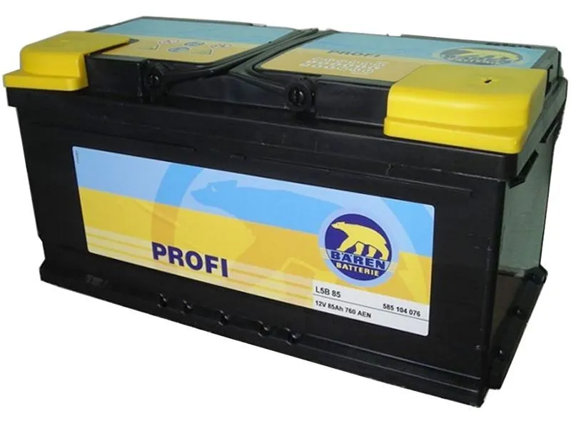 Аккумулятор BAREN Profi 82 Ач, 760 А, 12 v, Обратная R+ (0), DIN LB5, B13