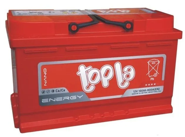 Аккумулятор TOPLA Energy 100 Ач, 800 А, 12 v, Обратная R+ (0), DIN L4, B13