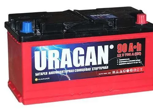 Аккумулятор URAGAN 90 Ач, 750 А, 12 v, Обратная R+ (0), DIN L5, B13