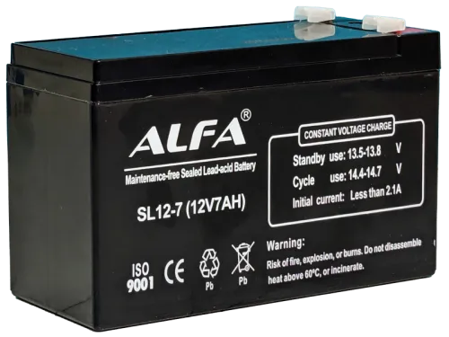 Аккумулятор ALFA UPS AGM 7 Ач, 12 v, Прямая L+ (1) фото
