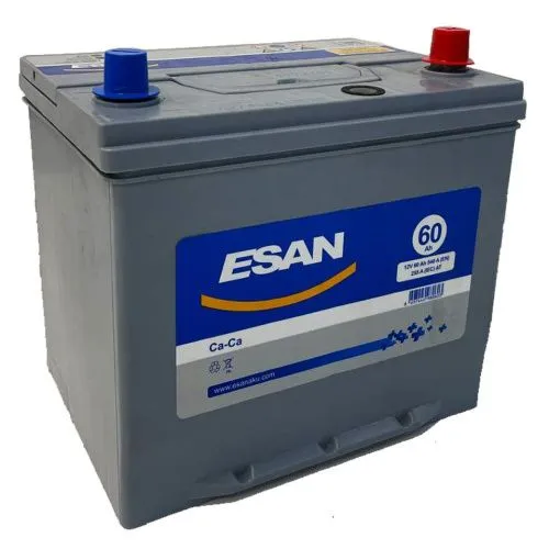 Фото Аккумулятор ESAN 60 Ач, 540 А, 12 v, Обратная R+ (0), JIS D23, B00