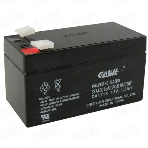Аккумулятор CASIL AGM 1.3 Ач, 12 v, Обратная R+ (0) фото