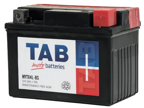 Аккумулятор TAB YTX4L-BS 3 Ач, 40 А, 12 v, Обратная R+ (0) фото