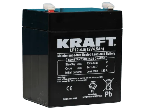 Аккумулятор KRAFT UPS AGM 4.5 Ач, 12 v, Прямая L+ (1) фото