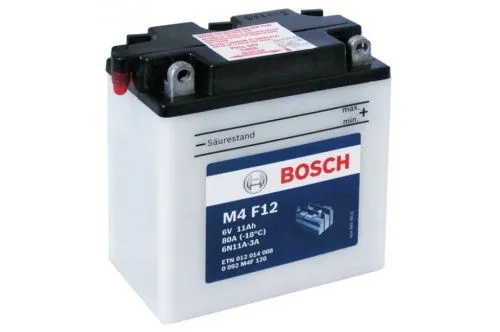 Аккумулятор BOSCH M4 AGM 12 Ач, 80 А, 6 v, Обратная R+ (0) фото