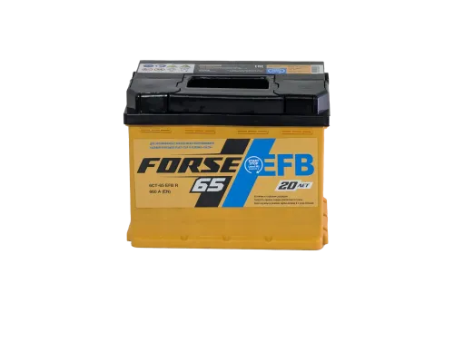 Фото Аккумулятор FORSE EFB 65 Ач, 660 А, 12 v, Обратная R+ (0), DIN L2, B13