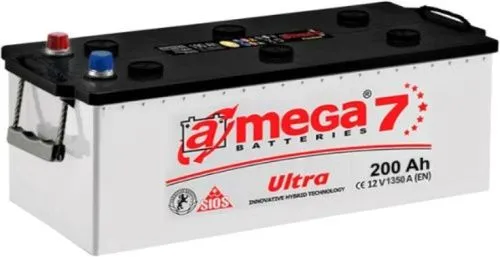 Аккумулятор A-Mega Ultra 200 Ач, 1350 А, 12 v, Обратная L+ (3) euro, D6 (C), B00 фото