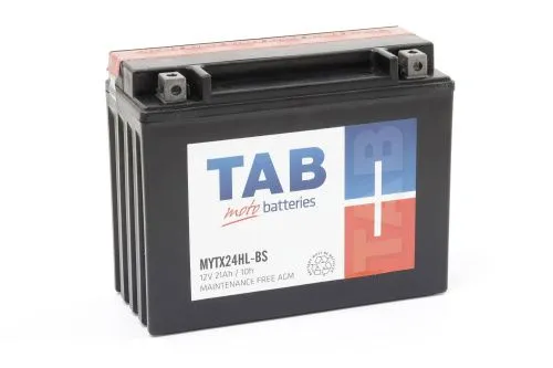Аккумулятор TAB YTX24HL-BS AGM 21 Ач, 350 А, 12 v, Обратная R+ (0) фото