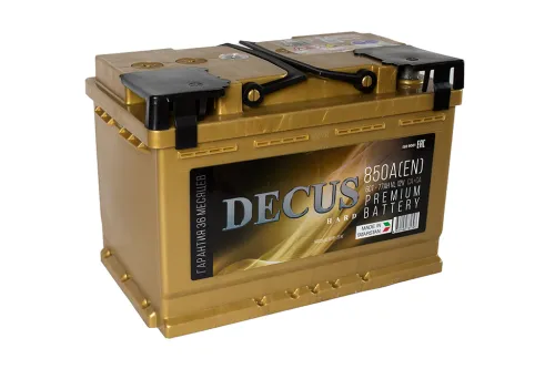 Фото Аккумулятор DECUS GOLD 77 Ач, 850 А, 12 v, Прямая L+ (1), DIN L3, B13
