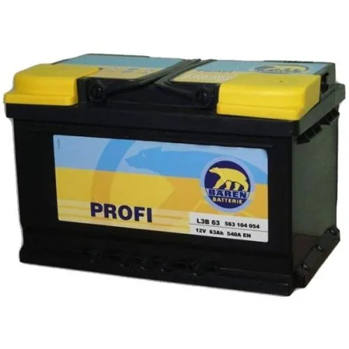Аккумулятор BAREN PROFI 63 R+