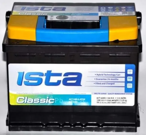 Аккумулятор ISTA CLASSIC 6СТ-55 А1 55 R+
