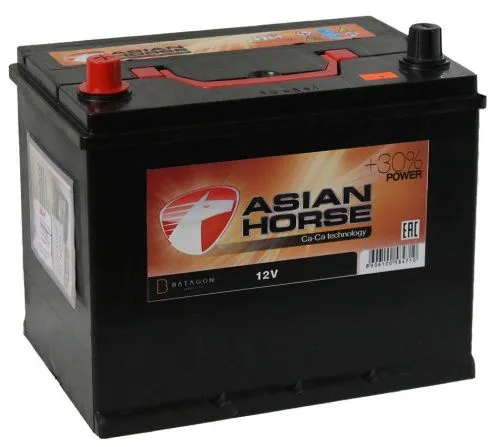 Фото Аккумулятор Asian Horse 95 Ач, 800 А, 12 v, Прямая L+ (1), JIS D31, B13