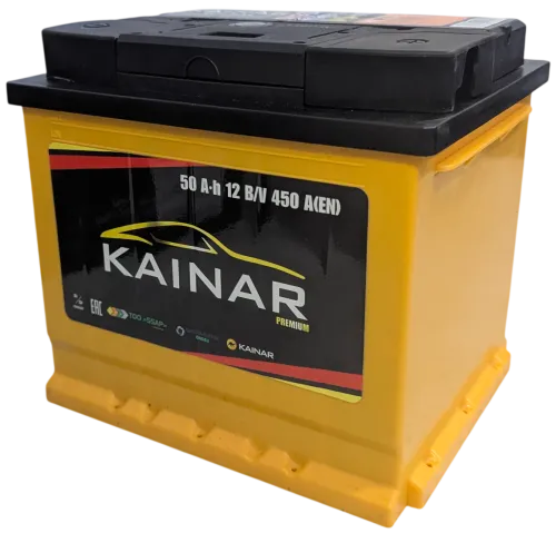 Фото Аккумулятор KAINAR Premium 50 Ач, 450 А, 12 v, Обратная R+ (0), DIN L1, B13