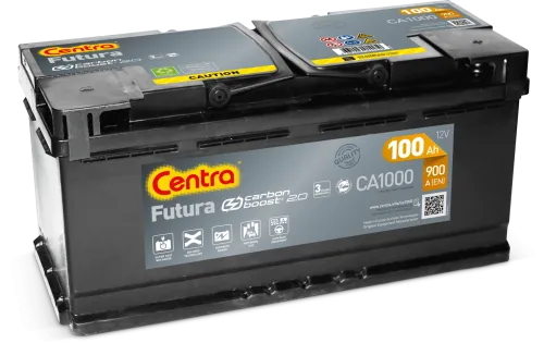 Фото Аккумулятор CENTRA Futura 100 Ач, 900 А, 12 v, Обратная R+ (0), DIN L5, B13