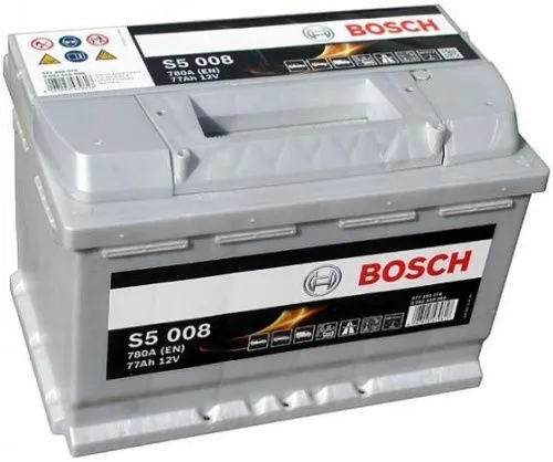 Фото Аккумулятор BOSCH S5 77 Ач, 780 А, 12 v, Обратная R+ (0), DIN L3, B13