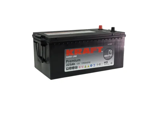 Аккумулятор KRAFT Premium 225 Ач, 1350 А, 12 v, Прямая R+ (4), D6 (C) фото