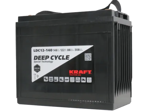 Аккумулятор KRAFT Traction Line AGM C20 148 Ач, 12 v, Прямая L+ (1) фото