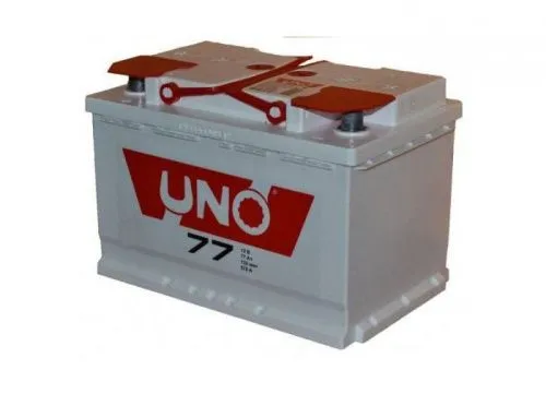 Фото Аккумулятор UNO 77 Ач, 670 А, 12 v, Обратная R+ (0), DIN L3, B13