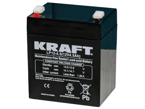 Аккумулятор KRAFT UPS AGM 4.5 Ач, 12 v, Прямая L+ (1) фото