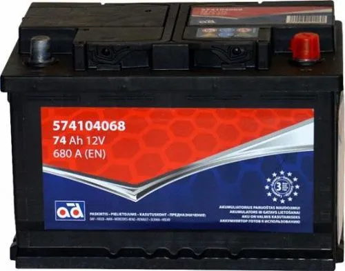 Аккумулятор AD 574104068 74  R+