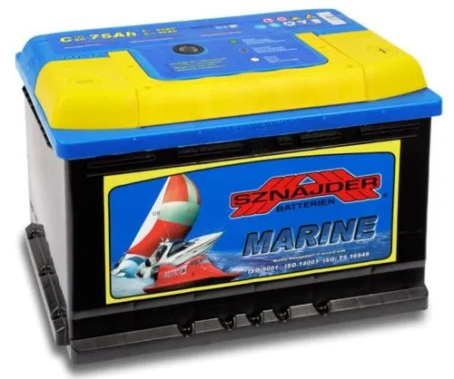 Аккумулятор SZNAJDER Marine EFB 75 Ач, 12 v, Обратная R+ (0) фото