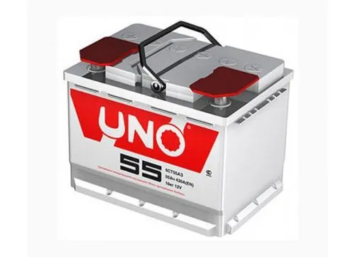 Фото Аккумулятор UNO 55 Ач, 420 А, 12 v, Обратная R+ (0), DIN L2, B13