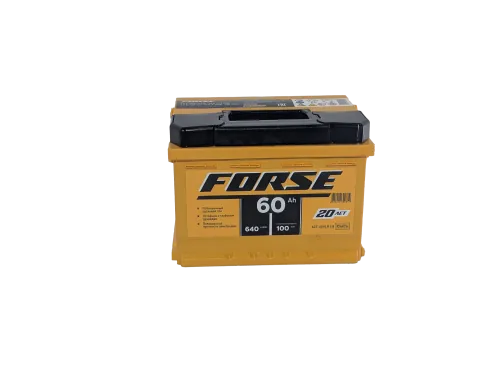 Фото Аккумулятор FORSE 60 Ач низк, 640 А, 12 v, Обратная R+ (0), DIN LB2, B13