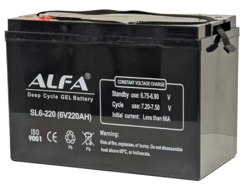 Аккумулятор ALFA Deep Cycle AGM C20 220 Ач, 6 v, Прямая L+ (1) фото