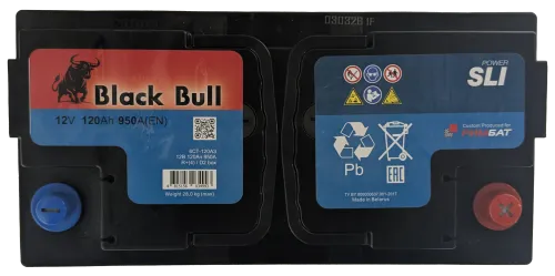 Аккумулятор BLACK BULL 120 Ач, 950 А, 12 v, D2 фото