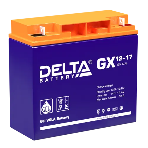 Аккумулятор DELTA GX AGM 17 Ач, 12 v, Прямая L+ (1) фото