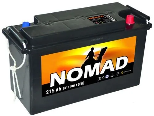 Аккумулятор NOMAD 215 Ач, 1110 А, 6 v, Обратная L+ (3) euro, E41, B00 фото